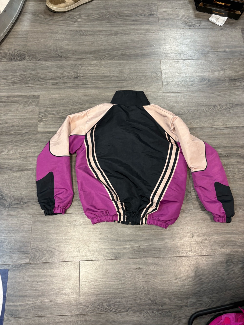 "Trap goin Off" Black and Purple Track Jacket - Picture 2 of 3